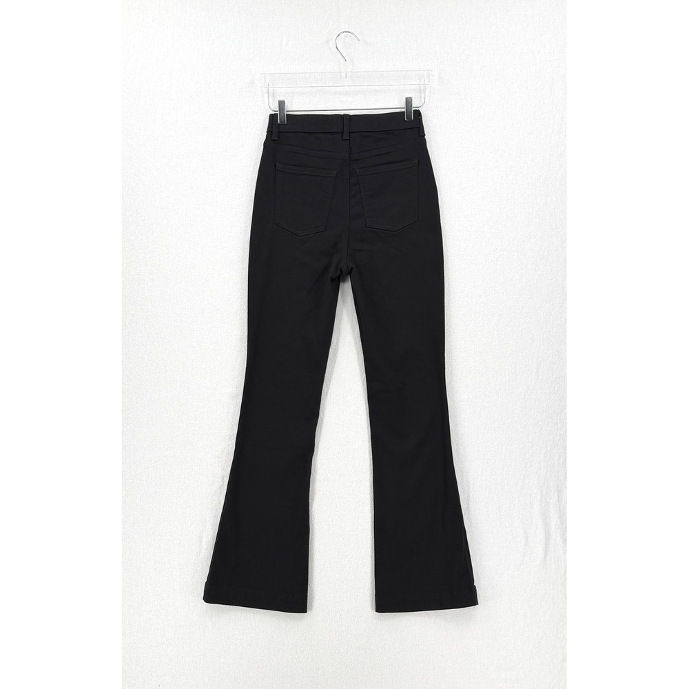 SPANX High Rise Flare Jeans Women 6 Regular Black Stretch Slimming Tummy Control - Picture 4 of 16